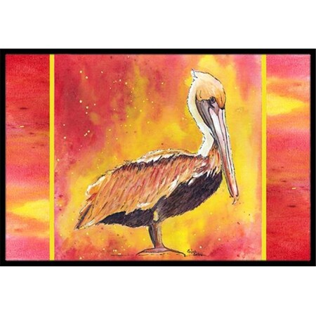 Carolines Treasures Carolines Treasures 8344-MAT Pelican Indoor Or Outdoor Mat - 18 x 27 in. 8344-MAT